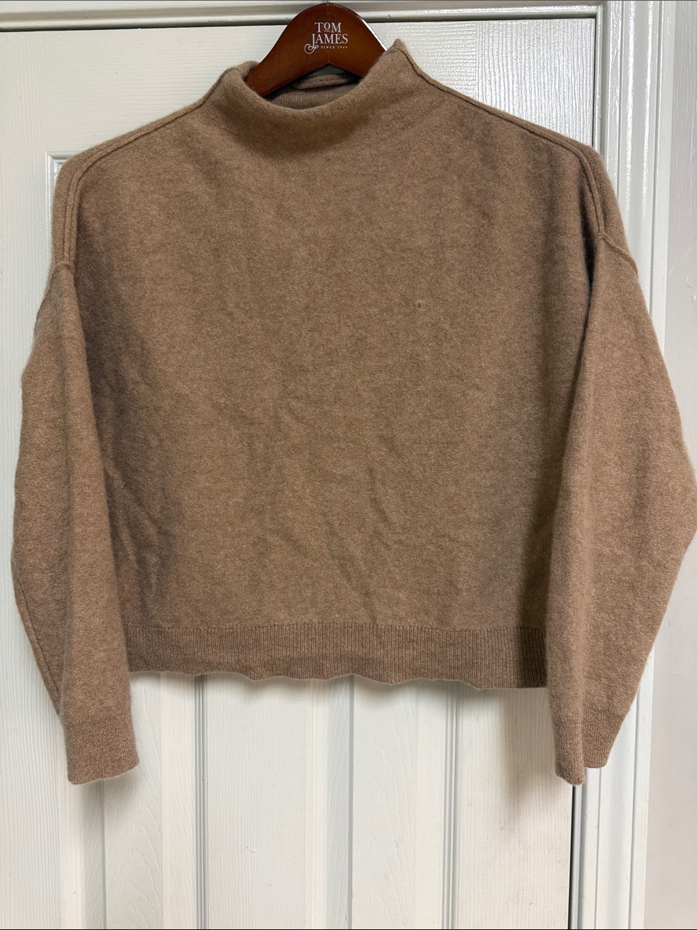 The Alani Cashmere Mock-Neck Sweater by Pilcro
